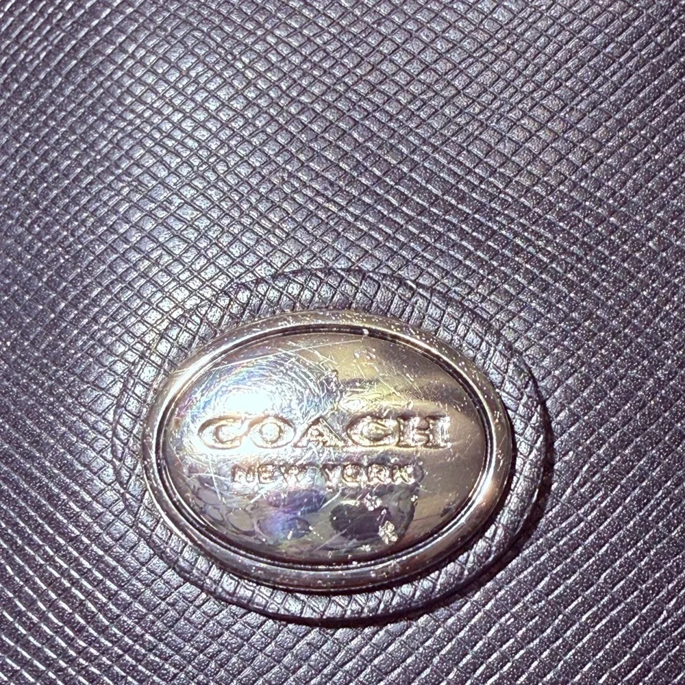 Coach Black Tote with Chain Straps